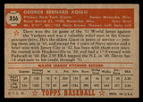 1952 Topps Baseball #336 Dave Koslo Giants VG-EX 538480