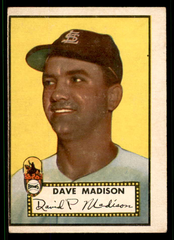 1952 Topps Baseball #366 Dave Madison Browns VG-EX 538483