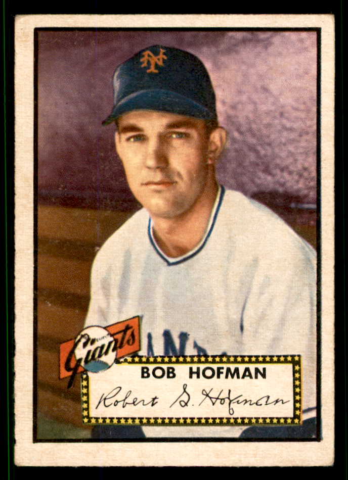 1952 Topps Baseball #371 Bobby Hofman Giants EX 538484