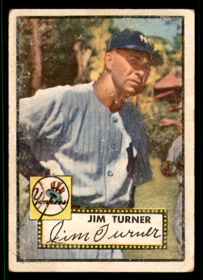 1952 Topps Baseball #373 Jim Turner Yankees VG 538485