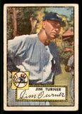 1952 Topps Baseball #373 Jim Turner Yankees VG 538485