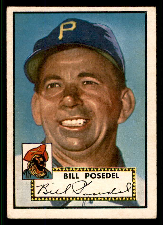 1952 Topps Baseball #361 Bill Posedel Pirates EX 538486