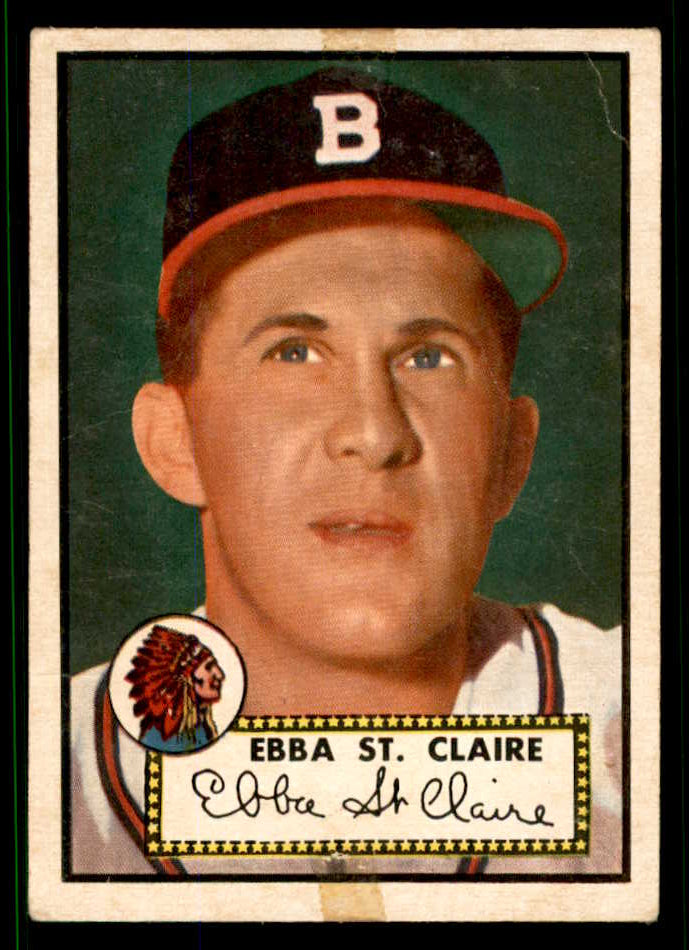 1952 Topps Baseball #393 Ebba St. Claire Braves VG-EX 538488