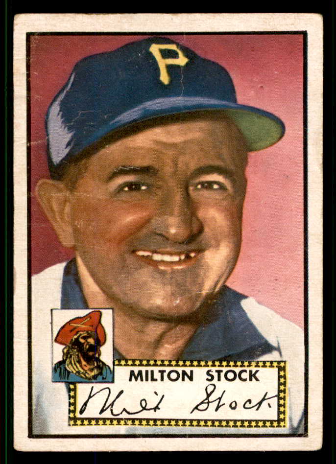 1952 Topps Baseball #381 Milt Stock Pirates GD-VG 538489