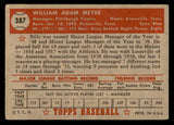 1952 Topps Baseball #387 Billy Meyer Pirates VG-EX 538490