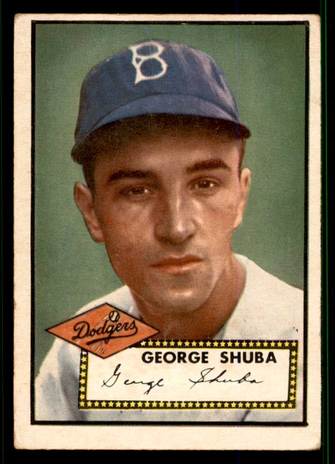 1952 Topps Baseball #326 George Shuba Dodgers VG 538491