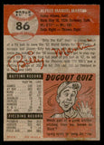 1953 Topps Baseball #086 Billy Martin Yankees EX-MT residue back 538492
