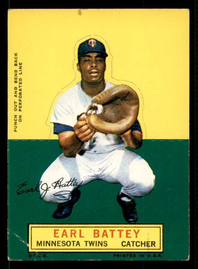 1964 Topps Baseball Stand Ups Earl Battey Twins VG 538497
