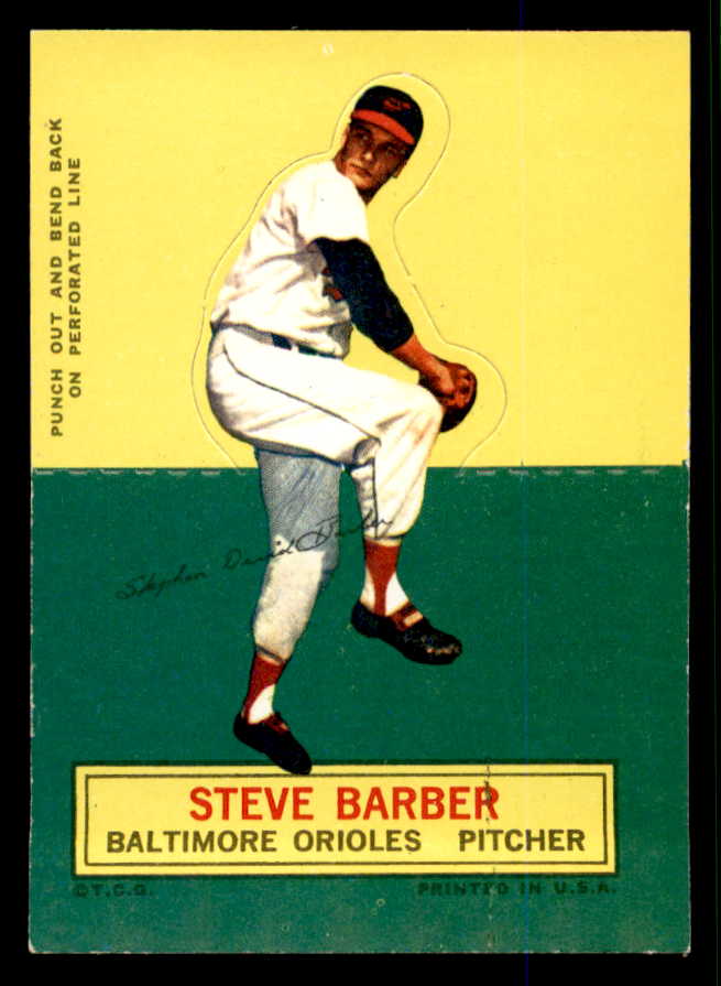 1964 Topps Baseball Stand Ups Steve Barber Orioles EX-MT 538498