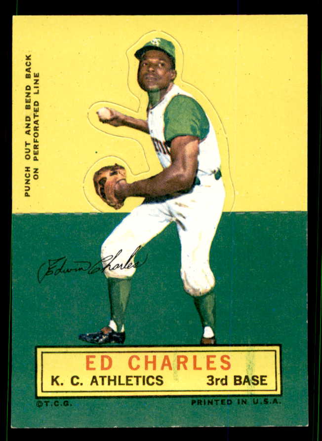 1964 Topps Baseball Stand Ups Ed Charles A's EX-MT 538503