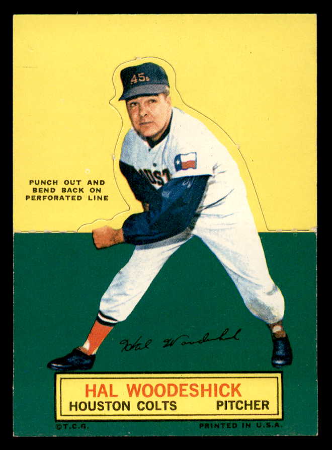 1964 Topps Baseball Stand Ups Hal Woodeshick Colt .45s VG-EX 538518