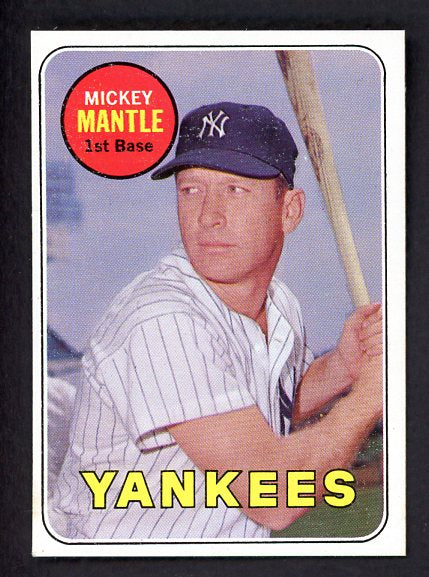 1969 Topps Baseball #500 Mickey Mantle Yankees NR-MT 538529