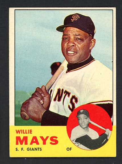 1963 Topps Baseball #300 Willie Mays Giants EX-MT 538533
