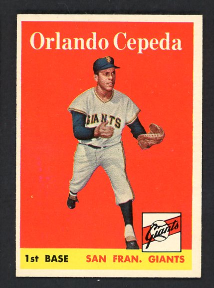 1958 Topps Baseball #343 Orlando Cepeda Giants NR-MT 538539