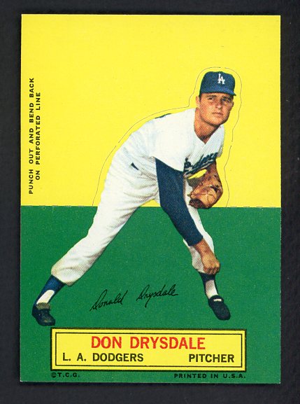1964 Topps Baseball Stand Ups Don Drysdale Dodgers NR-MT 538543