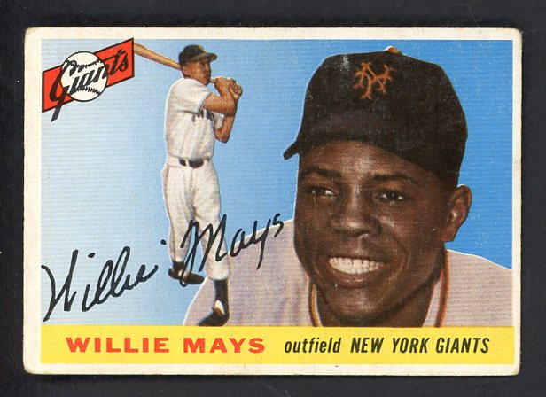 1955 Topps Baseball #194 Willie Mays Giants VG 538547