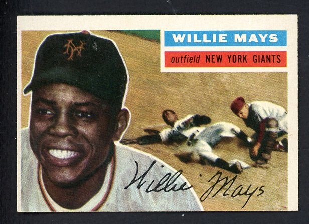 1956 Topps Baseball #130 Willie Mays Giants VG-EX 538549
