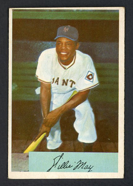 1954 Bowman Baseball #089 Willie Mays Giants EX 538552