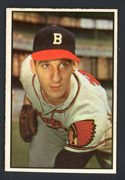 1953 Bowman Color Baseball #099 Warren Spahn Braves NR-MT 538554