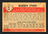 1953 Bowman Color Baseball #099 Warren Spahn Braves NR-MT 538554