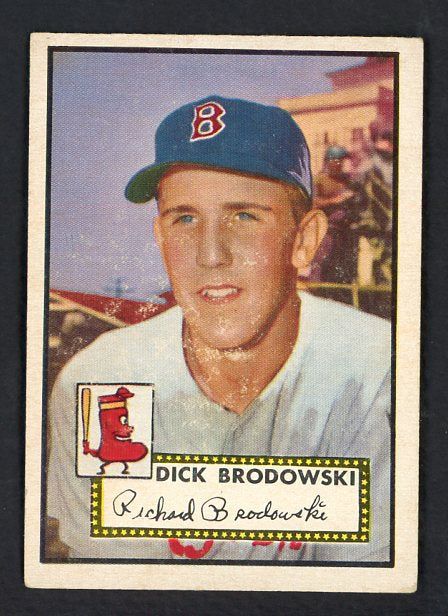 1952 Topps Baseball #404 Dick Brodowski Red Sox EX 538556