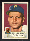 1952 Topps Baseball #380 Clem Koshorek Pirates EX+ 538557