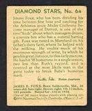 1934-36 Diamond Stars #064 Jimmie Foxx A's EX 538565