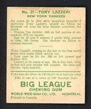 1933 World Wide Gum #031 Tony Lazzeri Yankees EX+ 538567