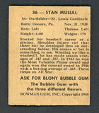 1948 Bowman Baseball #036 Stan Musial Cardinals GD-VG 538568