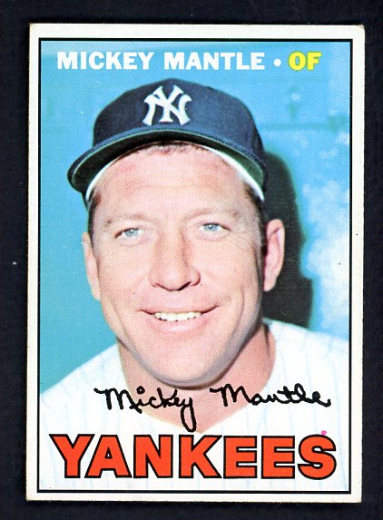 1967 Topps Baseball #150 Mickey Mantle Yankees EX+/EX-MT 538577