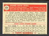 1952 Topps Baseball #334 Wilmer Mizell Cardinals EX-MT 538581