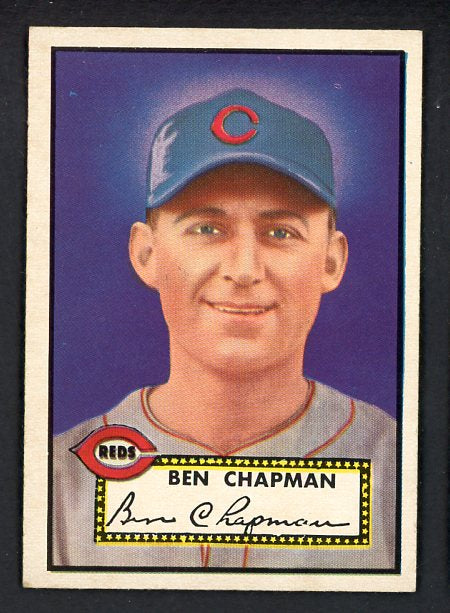 1952 Topps Baseball #391 Ben Chapman Reds EX+/EX-MT 538584