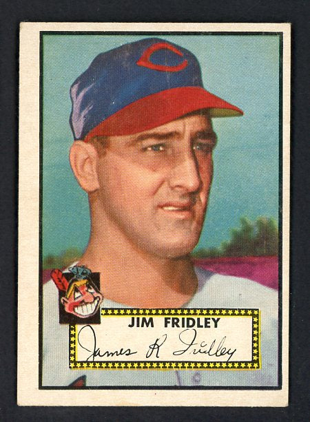 1952 Topps Baseball #399 Jim Fridley Indians EX+/EX-MT 538585