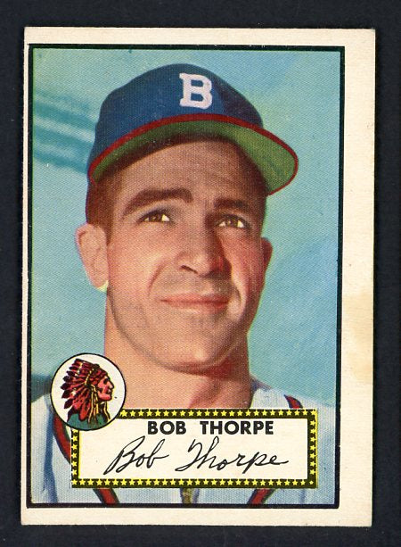 1952 Topps Baseball #367 Bob Thorpe Braves EX-MT 538587