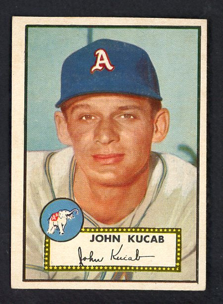 1952 Topps Baseball #358 John Kucab A's Good trimmed 538589