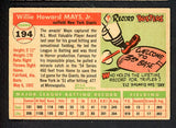 1955 Topps Baseball #194 Willie Mays Giants EX 538598