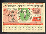 1956 Topps Baseball #130 Willie Mays Giants VG-EX Gray 538600