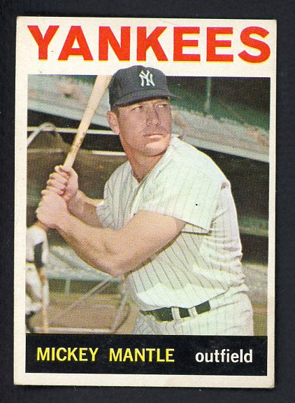1964 Topps Baseball #050 Mickey Mantle Yankees EX-MT 538622
