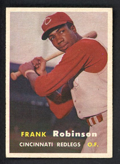 1957 Topps Baseball #035 Frank Robinson Reds EX+/EX-MT 538628