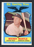 1959 Topps Baseball #564 Mickey Mantle A.S. Yankees NR-MT oc 538634