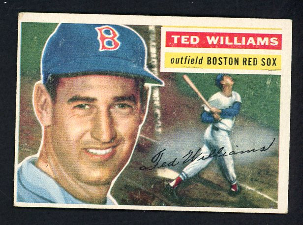 1956 Topps Baseball #005 Ted Williams Red Sox EX White 538647