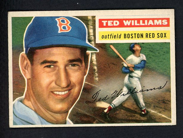 1956 Topps Baseball #005 Ted Williams Red Sox EX Gray 538648