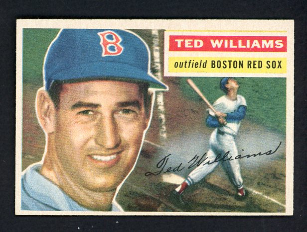 1956 Topps Baseball #005 Ted Williams Red Sox NR-MT White 538649