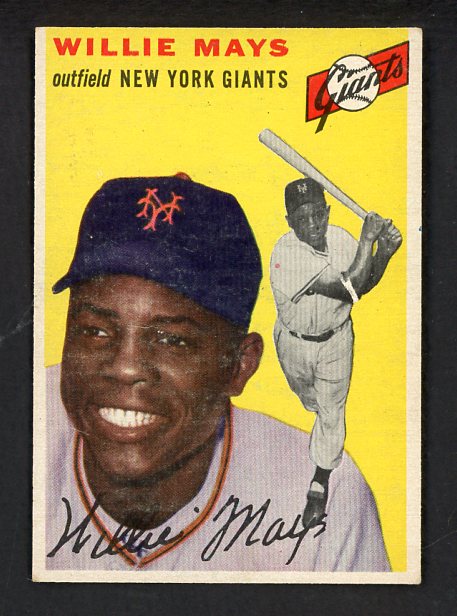 1954 Topps Baseball #090 Willie Mays Giants EX+ 538650