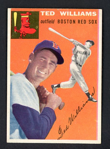 1954 Topps Baseball #001 Ted Williams Red Sox EX+/EX-MT 538653
