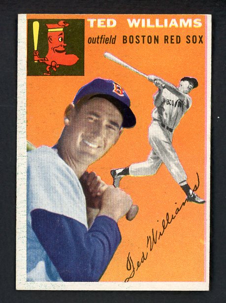 1954 Topps Baseball #001 Ted Williams Red Sox EX 538654