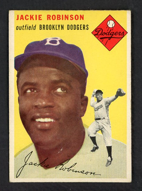 1954 Topps Baseball #010 Jackie Robinson Dodgers EX 538657