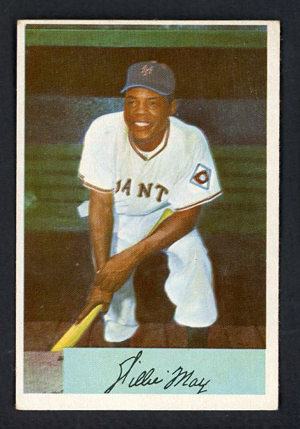 1954 Bowman Baseball  #089 Willie Mays Giants VG 538659