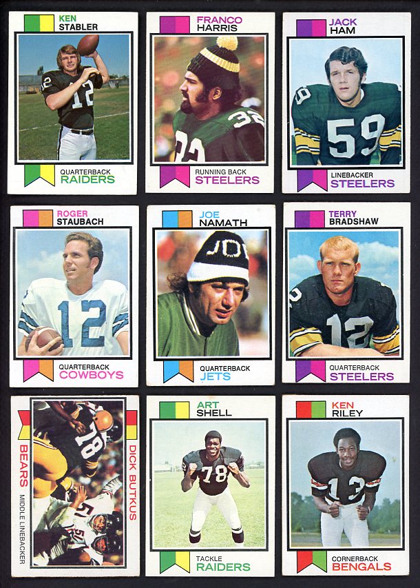 1973 Topps Football Complete Set VG-EX/EX Harris Stabler Namath 538667