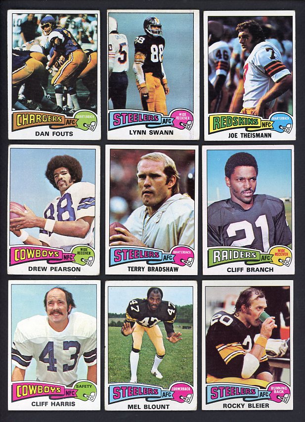 1975 Topps Football Complete Set VG-EX Fouts Swann Theismann 538669